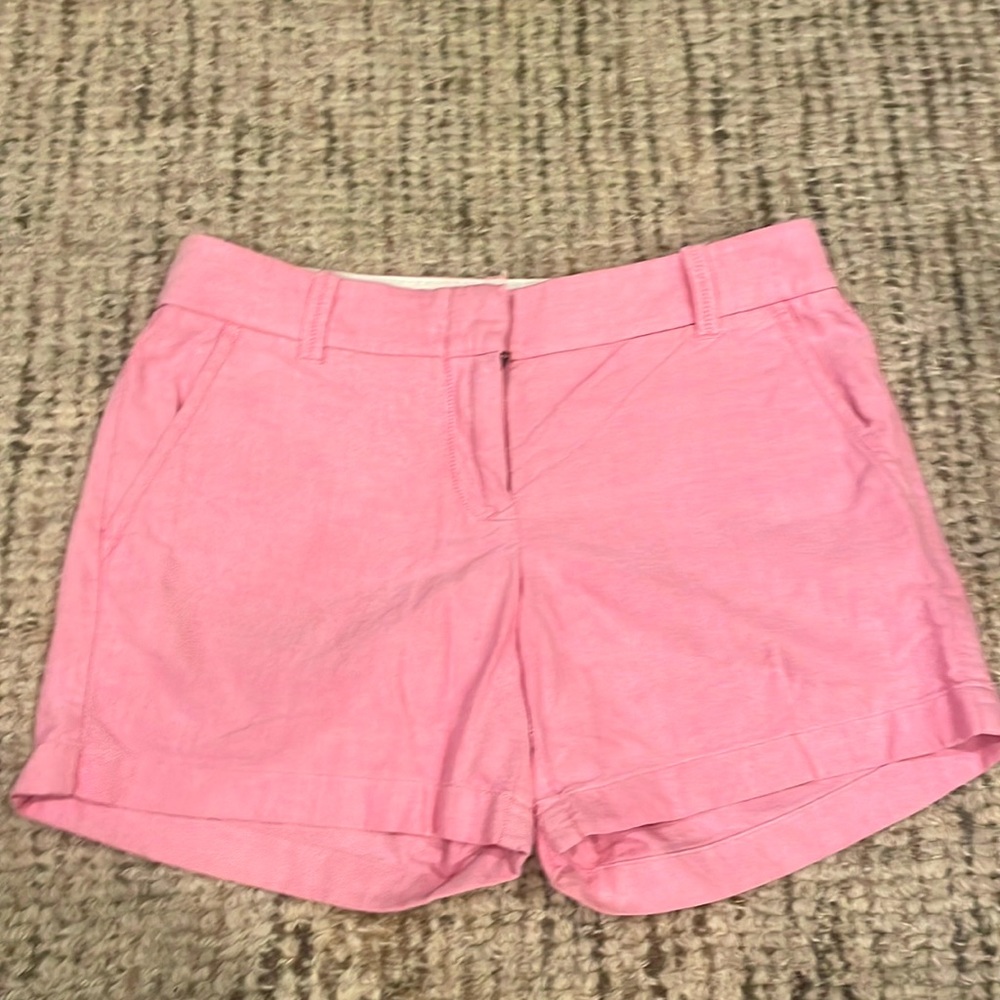 J.Crew Pink City Fit Shorts Size 2 Chino 4 Inch Inseam